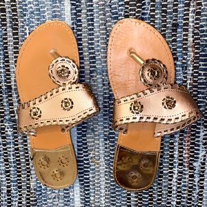 Jack Rogers Rose Gold Sandals Size 7